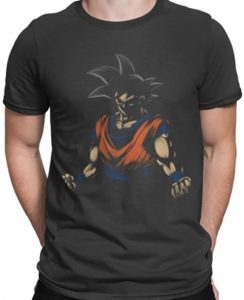 Camiseta De Goku Saiyan De Dragon Ball Z