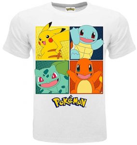 Camiseta De Pikachu Squirtle Bulbasaur Charmander De Pokemon