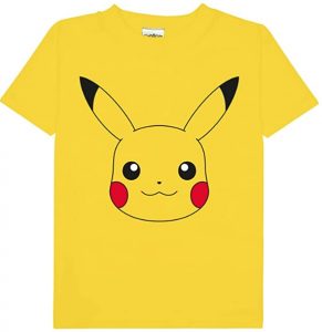 Camiseta De Pikachu Amarilla De Pokemon