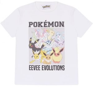 Camiseta De Evoluciones Eevee De Pokemon