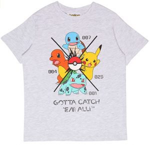 Camiseta De Iniciales Y Pikachu De Pokemon