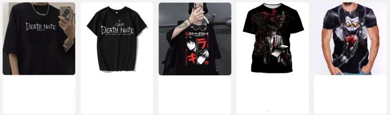 Camisetas De Death Note De Aliexpress