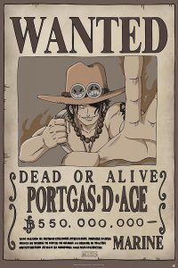 Póster De Ace Wanted De One Piece