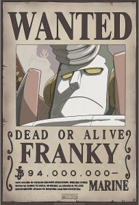 Póster De Franky Wanted De One Piece