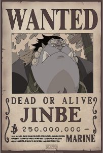 Póster De Jinbe Wanted De One Piece