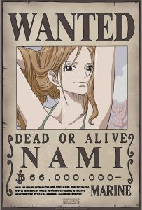 Póster De Nami Wanted De One Piece