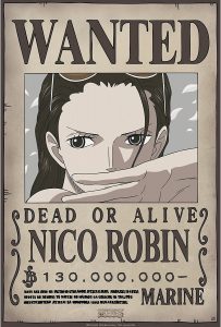 Póster De Nico Robin Wanted De One Piece