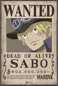Póster De Sabo Wanted De One Piece