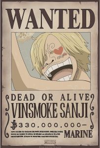 Póster De Sanji Wanted De One Piece