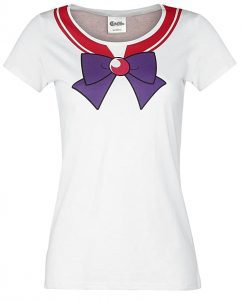 Camiseta De Sailor Moon Blanca