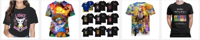 Camisetas De Digimon De Aliexpress