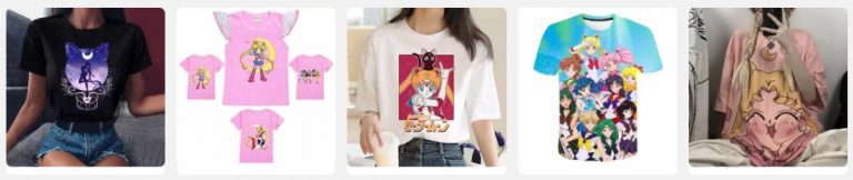 Camisetas De Sailor Moon De Aliexpress