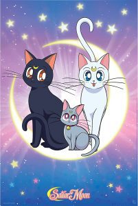 Póster De Luna, Artemis Y Diana De Sailor Moon