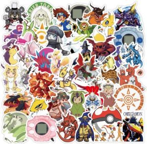 Set De Pegatinas De Digimon