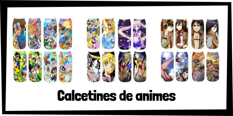 Calcetines de animes y mangas - Guía de productos de merchandising de animes