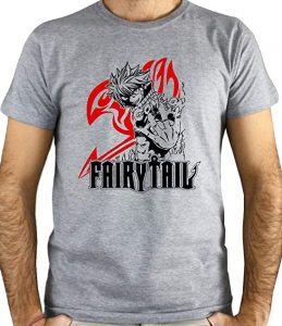 Camiseta De Natsu Dragneel De Fairy Tail En Acción